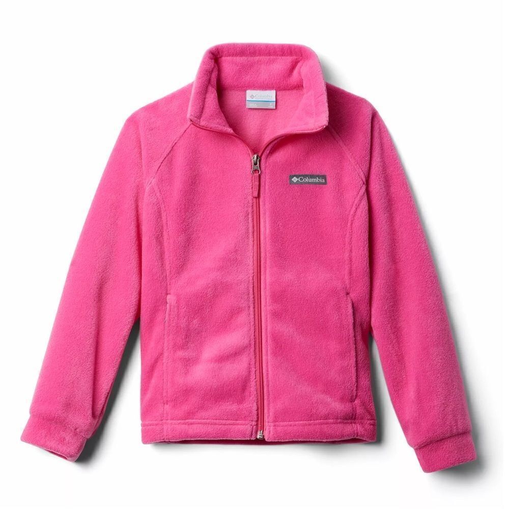 Columbia Benton Springs Fleece zip up Jacket pink youth size L 14-16